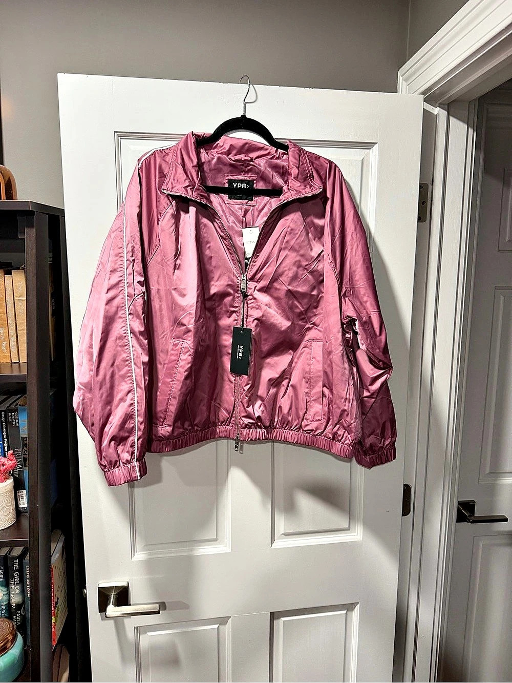 YPB by Abercrombie & Fitch Dusty Rose Pink Windbreaker Jacket Size XXL NWT
